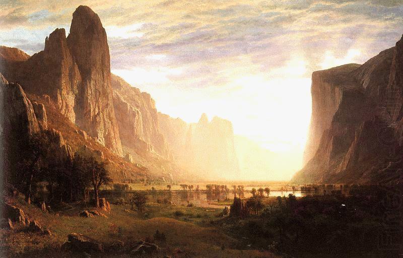 Albert Bierstadt Looking Down the Yosemite Valley, California china oil painting image